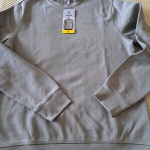 Hurley Mens Sweatshirt Green Pique Crewneck Active Midweight Regular Fit Size S